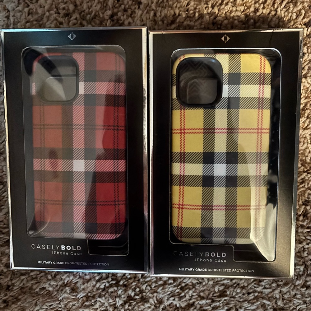 Casey Bold iPhone Case for iPhone 12. NWT. Set of 2.